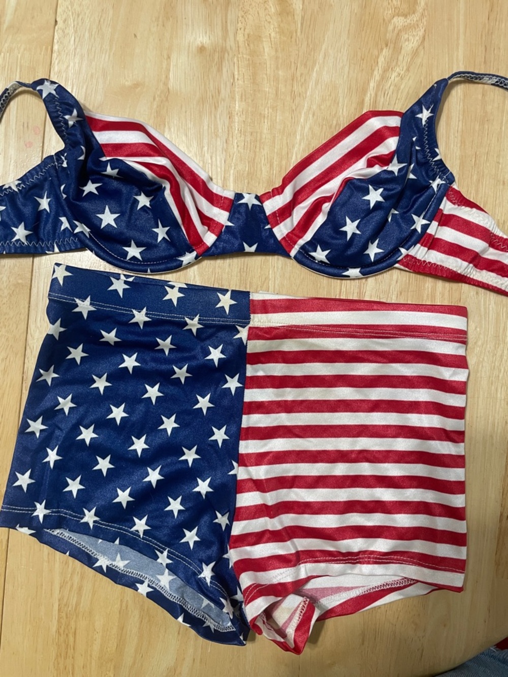 Patriotic Stars & Stripes Bikini Set - Red, White & Blue